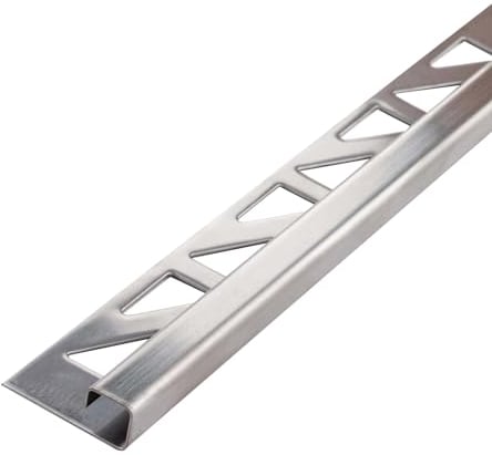 Dalsys 200cm Profilé finition rectangulaire inox 10mm brossé, Protection Bords