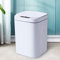 GMSLuu Poubelle intelligente à capteur automatique pour la maison le salon la cuisine la salle de bain et les toilettes de grande capacité blanche 16L