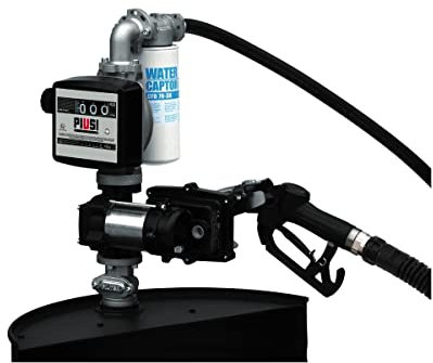 PIUSI Umfüllgruppe für entflammbare Flüssigkeiten für Benzin, Kerosin, Diesel ATEX/IECEx zertifiziert, Durchflussmenge 50 l/m, 12V, Durchflussmesser, manuelle Zapfpistole, Filter | EX50 DRUM F0037500A