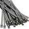 enTie Stainless Steel Cable Zip Ties 4.6mm x 300mm 304 Ball Lock [100 Pack]
