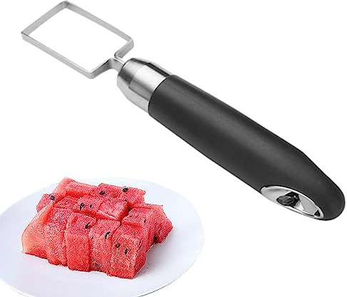 Utensile da taglio 'anguria, coltello da taglio in acciaio inossidabile per tagliare l'anguria coltello a cubetti Utensili da taglio, artefatto durevole per tagliare l'anguria per frutta melone