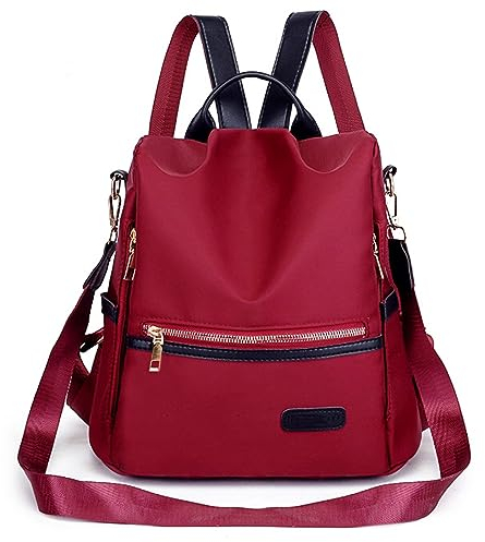 Rucksack Handtasche Damen Elegant Modern, Cityrucksack Klein Rucksackhandtaschen Frauen Daypack, Wasserdicht Rucksäcke Sportlich Tagesrucksack, Anti Diebstahl Mädchen Tasche für Reise Wandern