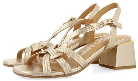GIOSEPPO BULQIZE, Damensandale, Platin, 36 EU, Platinfarben, 36 EU
