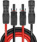 Solarkabel 4mm², Solarkabel Verlängerung 1/2/3/5M, PV-LTM5-1500V Buchsen und Steckern Verlängerungskabel (Rot/Schwarz) (4mm² 2M)