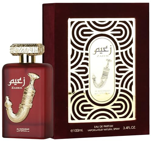 AL WATANIAH Zaeem - Luxuriöses Herrenparfüm, Eau de Parfum 100 ml, kraftvoller und raffinierter Duft.