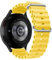 Correa Reloj 22mm Compatible con Amazfit GTR 47mm. Banda Repuesto de Reloj de Silicona Compatible con Samsung Galaxy Watch 4 46mm. Pulsera Deportiva de Recambio (22mm, Amarillo)