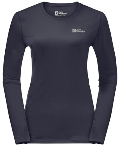 Jack Wolfskin Damen Sky Thermal L/S Wander-Shirt, Graphite, M EU