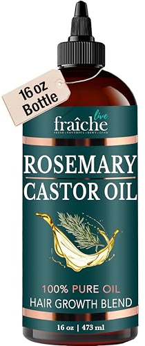 Essential Rosemary Castor Oil for Hair Growth Scalp Oil Hair loss Treatment