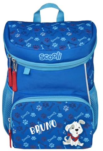 minimutz Kindergartenrucksack Mini-Me Hund - Personalisiert mit Name - Rucksack Mädchen Jungen 3-6 Jahre - Gepolsterte Schultergurte mit Brustgurt (Danny Dog)