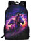 xixirimido Kinder-Schulrucksack für Jungen und Mädchen, Schulterrucksack, Tagesrucksack, Galaxy Horse, Einheitsgröße, Lässiger Tagesrucksack
