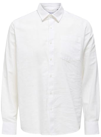 Only & Sons Herren Onscaiden Life Reg Ls 1 Pkt Shirt Noos Hemd (1er Pack)