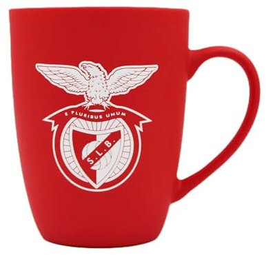 SL Benfica Portugal Red Crest Ceramic Mug - Benfica Coffee Mug - 10cm Football Mug in Gift Box