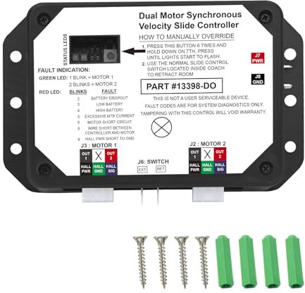 13398-D0 Dual Motor Synchronous Velocity Slide Controller für Lippert In-Wall Slide-Out On Rv, Ersatz 13398-C2