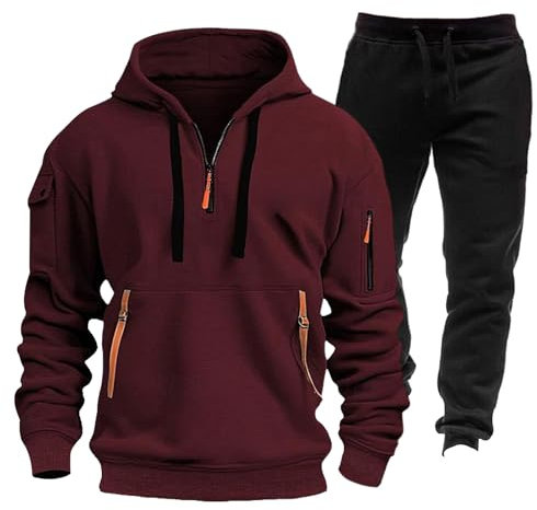 Generisch Herren Trainingsanzug Jogginganzug Herren Set Baumwolle Jogginganzug Pullover Herren Set Männer Jogginganzug Jogginganzug Herren Männer Jogginganzug Jogginganzug Herren Baumwolle
