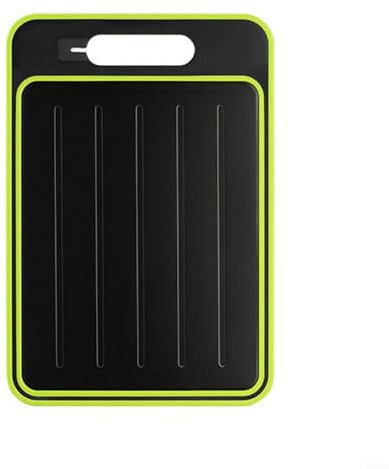 Cutting Board Fast Thaw 4 In 1 Chopping Board Defrosting Tray, Aluminum Defrost Plate For Kitchen Meat Food Grater Knifes Sharpener(L)