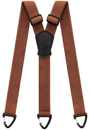 Kohentact Bretelle per Uomo Extra Resistente 3,8 cm – Ideali per Pantaloni da Lavoro, Sci e Salopette, con 3 Passanti a Bottone e Indossabili Sotto i Vestiti