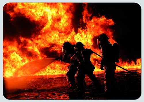 XXL Mousepad Feuerwehr – Rutschfestes Gaming & Büro Mauspad (280x400mm) | Hochwertiger Druck & Laminierung | Feuerwehr Geschenk (Motiv 08)