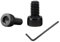 Lot de 100 vis à tête cylindrique avec six pans creux, vis à tête cylindrique avec 1 clé à six pans creux, filetage complet en acier au carbone (noires), pour éléments de fixation (M3, longueur : 4 mm
