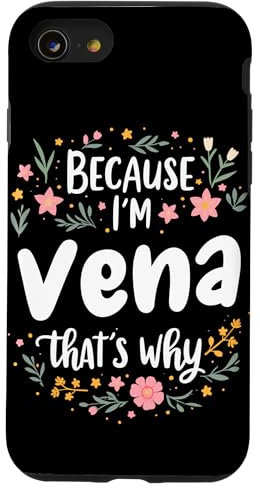 Because I'm Vena That's Why Floral Blooms Case for iPhone SE (2020) / 7 / 8