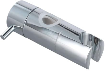 Adjustable Chrome Shower Head Holder 19/20/22/24/25mm, Slide Riser Rail Bracket (25mm)