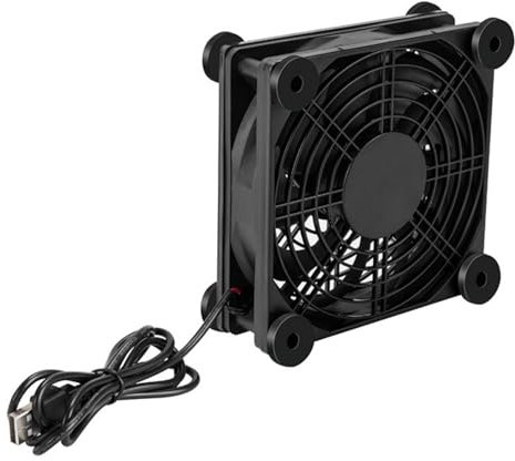Router Cooling Fan 5V USB Power Supply Quiet Fan For HDTV Box PC Host Server Room Cabinet Cooling Fan Protective Net