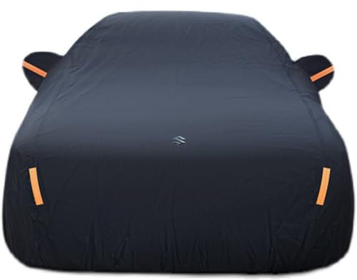 ZHOUBIN23 Funda Coche Exterior Impermeable para Suzuki Swace I 2020 2021 2022, Lona para Tapar para Verano Invierno Accesorios para Auto,Black