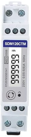AIRUIXI 1 Phase RS485 Modbus Power Meter,Wattmeter,Energy Meter,DIN Rail Energy Meter MID