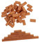 PERSELOSO 100Pcs Scale Red Brick Models for Crafts Room Decor and Projects