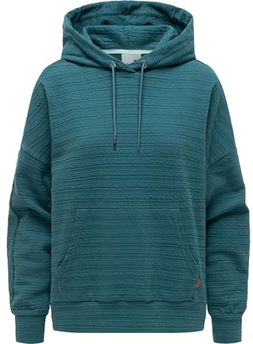 Ragwear Damen Leichter Hoodie Kapuzenpullover mit Verstellbarer Kapuze und Eingriffstasche vorne Pirita Crepe XS-3XL