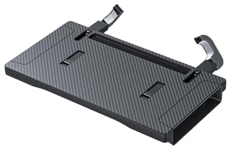 Tablette pour Volant de Voiture | Plateau Antidérapant Convertible avec Rangement - Support Repas pour Volant Auto,Repas, Snacks, Tablette, visioconférence, Travail, écriture