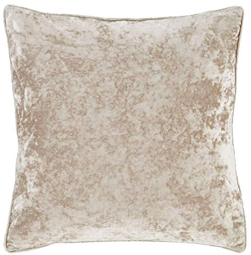 Catherine Lansfield Crushed Velvet 55x55cm Cushion Cover Natural
