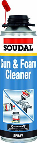 Soudal 902000 Solvant de nettoyage pour pistolet de nettoyage et déversement de mousse non durcie, transparent