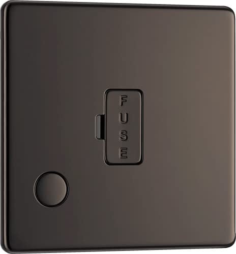 BG Electrical Screwless Flat Plate Fused Connection Unit with Cable Outlet