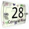 CS Printing House Number Sign Plaque Garden Glass Effect Acrylic Sign Door Plate Marble Wall Display 2 Part Branded Acrylic (Butterflies Mint)