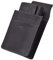 Menzo Kellnerbörsenset, Kellnerbörse + Holster, Kellnertasche + Halfter, echtes Leder für Damen und Herren (schwarz)