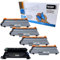 4X Toner + 1x Trommel kompatibel für Brother HL-5450DN HL-5450DNT HL-5440D DCP-8250DN MFC-8510DN 8950DWT - TN-3380, DR-3300 - Schwarz