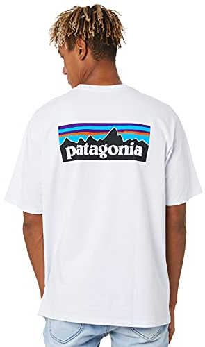 Patagonia 38504-WHI M's P-6 Logo Responsibili-Tee T-shirt Men's classic navy L