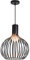 Mengjay Industrielampe Industrielle Hängeleuchte Vintage Pendelleuchte mit Käfig Loft Hängelampe Esszimmer Lampe Metall Schwarz für Küche, Wohnzimmer, Schlafzimmer Restaurant Hotel Landhaus.