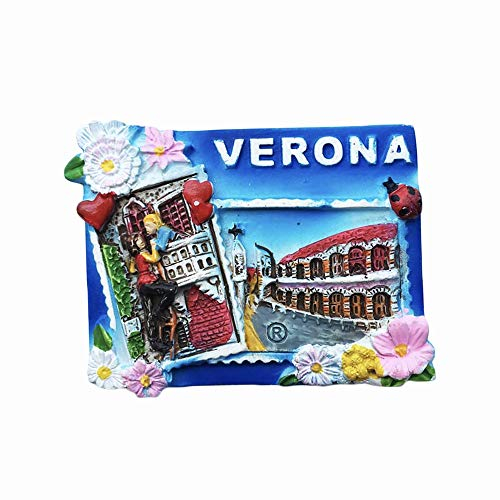 Verona Italy 3D-Souvenir-Kühlschrankmagnet, Geschenk, handgefertigt, Heim- und Küchendekoration, Verona-Kühlschrank-Magnet-Kollektion