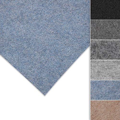 Floordirekt Nadelfilz Superflex | Innenraumverkleidung | Ideal für Restauration & Instandhaltung | hochwertig & flexibel | Nadelfilz | Individuell zuschneidbar (Blau, 200 x 350 cm)