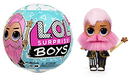 L.O.L. Surprise! Boys Puppe - 7 Überraschungen zum Auspacken inklusive Aufklebern, Mode und Accessoires - Farbwechseleffekt, 2-in-1 Spielset - Serie 5 - Sammelpuppe für Jungen und Mädchen ab 3 Jahren