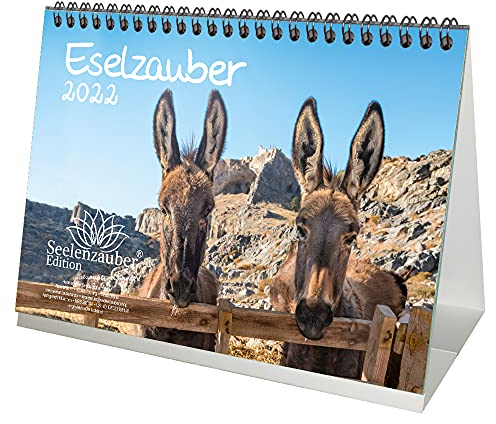 Eselzauber DIN A5 Tischkalender für 2022 Esel - Seelenzauber