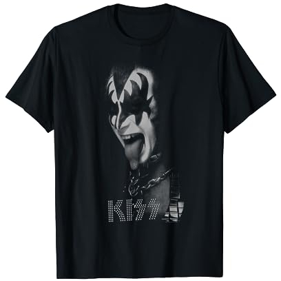 KISS - Gene Schwarz-Weiß T-Shirt