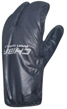 千葉工業所 Chiba Rainshield Superlight Fahrrad Lobster Überzug Handschuhe lang schwarz 2025: Größe: M (8)