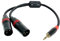 Rannsgeer 3.5mm TRS Stereo to Dual XLR Male Y-Splitter Cable R7Cxx (15 Inch)