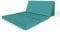 ALOHA Klappmatratze, Gästematratze, 4-teilige Faltmatratze zusammenklappbar Matratze mit Transporttasche Farbe und Größe wählbar (Turquoise Blue / 115cm x 195cm x 8cm)