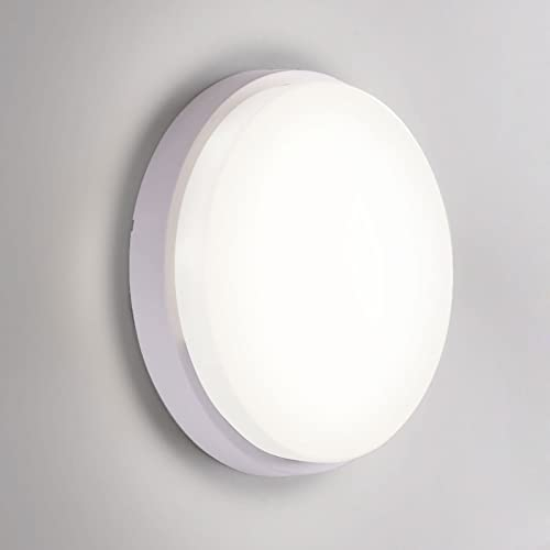 max K O M F O R T LED Außenwandleuchte IP54 15W rund weiß 4000K 1100 Lumen Aussenleuchte Wandlampe Wandleuchte ALMAZ