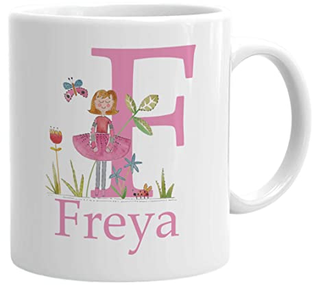 Tigerlilyprints Personalised Plastic UK Toddler Unbreakable Dancer Girls Mug with Name