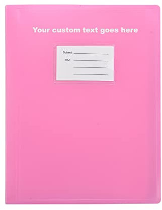 Arpan Personalisierte Präsentationsmappe, A4, flexibel, 104 Fächer, 208 Seiten, Rosa