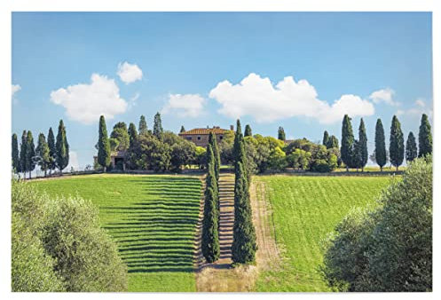 artboxONE Poster 60x40 cm Natur Toskana-Landschaft hochwertiger Design Kunstdruck - Bild toskana haus italien